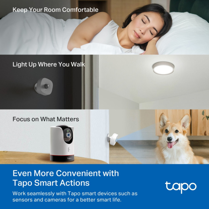 Интелигентен контролер IR и IoT Hub TP-Link Tapo H110 - управлява всички инфрачервени уреди в дома — климатици, телевизори, вент