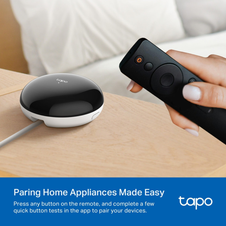 Интелигентен контролер IR и IoT Hub TP-Link Tapo H110 - управлява всички инфрачервени уреди в дома — климатици, телевизори, вент