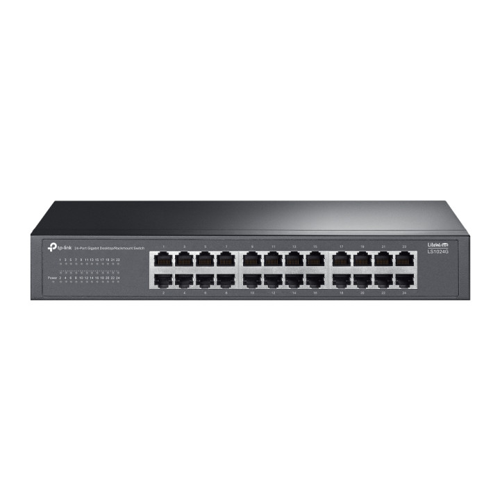 Мрежов комутатор TP-Link LS1024G, 24 порта Gigabit Ethernet - 1