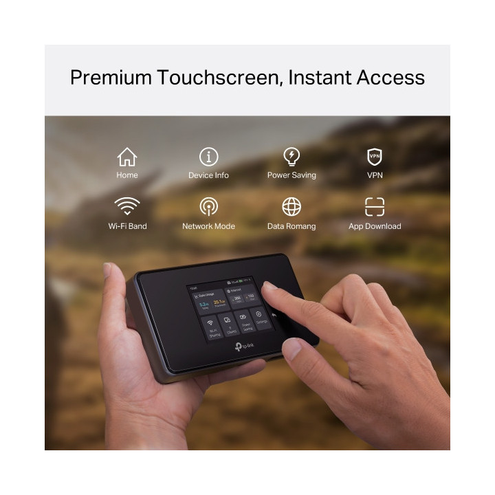 5G Wi-Fi рутер TP-Link M8550 AXE3600, 2.4" TFT Touch Screen, Dual Band 2.4GHz/5GHz, до 32 устройства - 10