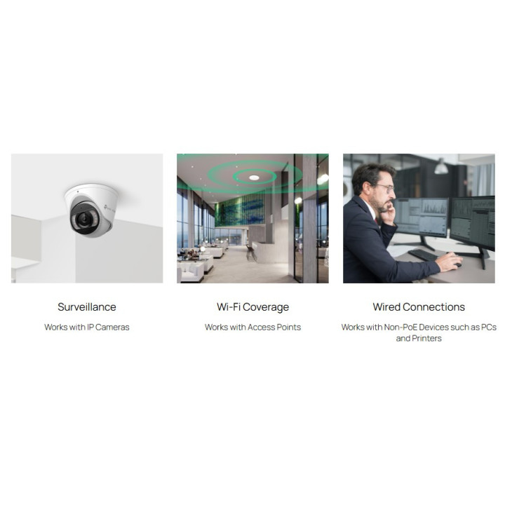 Мрежов комутатор TP-LINK Omada ES228GMP, 28 порта, 24× PoE+, Gigabit Ethernet - 7