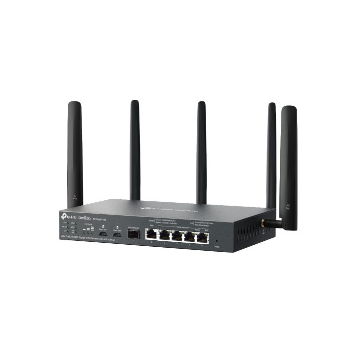 VPN рутер TP-Link Omada ER706WP-4G, AX3000, 4-портов PoE+ - 10