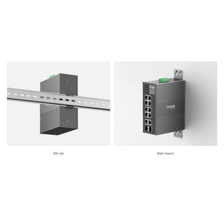 Мрежов комутатор TP-Link Omada IES210GPP, 10 портов Gigabit, 6 PoE+ и 2 PoE++ порта  - 11