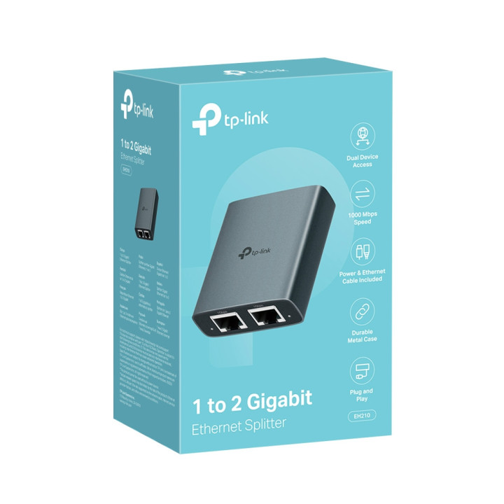 Ethernet сплитер TP-Link EH210, 1x2 Gigabit - 9