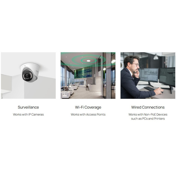 Мрежов комутатор TP-Link Omada ES208GP, 8× Gigabit PoE+ портa, Easy Managed - 6