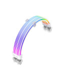 Удължителен кабел 1stPlayer Extension Modding Cable PCIe 6 2PIN Addressable RGB White - NC2-8P-WH