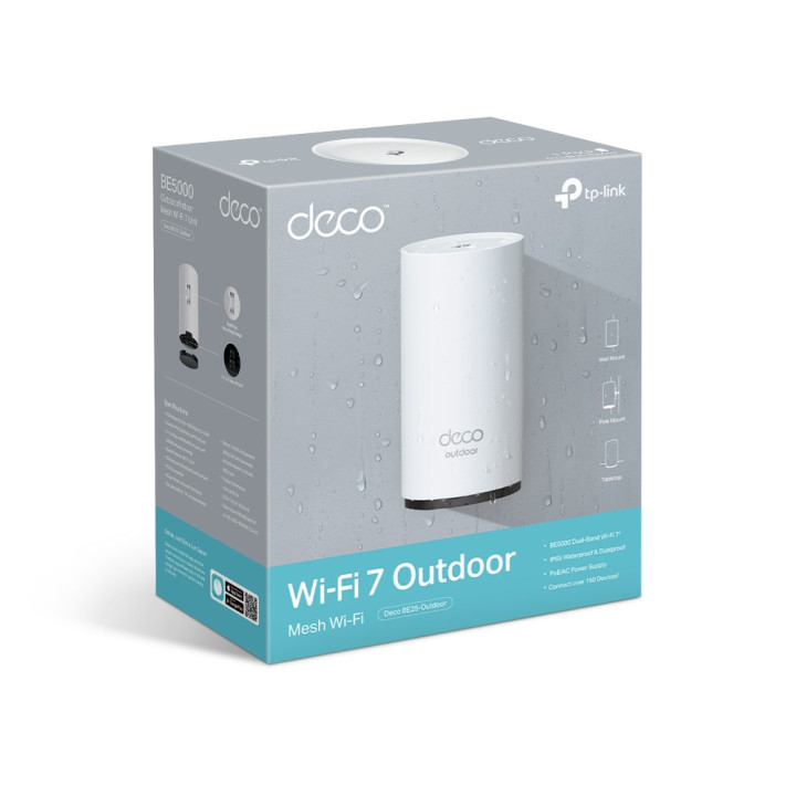 Wi-Fi 7 Mesh система TP-Link Deco BE25-Outdoor(1-pack), BE3600 - 8