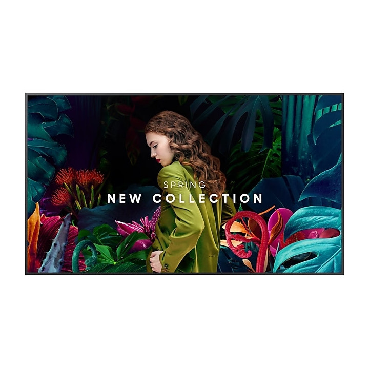 Професионален дисплей Samsung QB65C, 65" 4K VA 3840x2160, 350cd/m², 8ms, WiFi, Bluetooth - LH65QBCEBGCXEN - 1