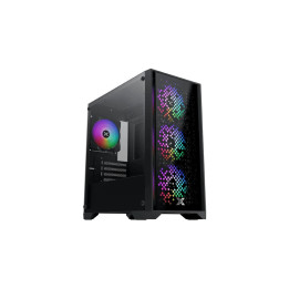 Геймърски компютър ION NYX II с процесор AMD Ryzen 5 5600, видео карта GeForce RTX 5050 8GB GDDR6, RAM памет 16GB(2x8GB) DDR4 3200MHz, SSD 512GB NVMe PCIe 3.0 M.2 1900/1200 MB/s