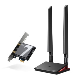 Wi-Fi 7 адаптер TP-Link Archer TBE550E, PCIe, Bluetooth 5.4, Wi-Fi 7 BE9300 - 1