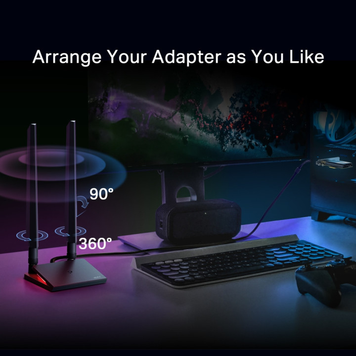 Wi-Fi 7 адаптер TP-Link Archer TBE550E, PCIe, Bluetooth 5.4, Wi-Fi 7 BE9300 - 5