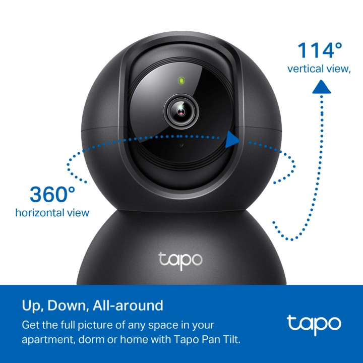 Wi-Fi Pan/Tilt камера за наблюдение TP-Link Tapo C201 - 4