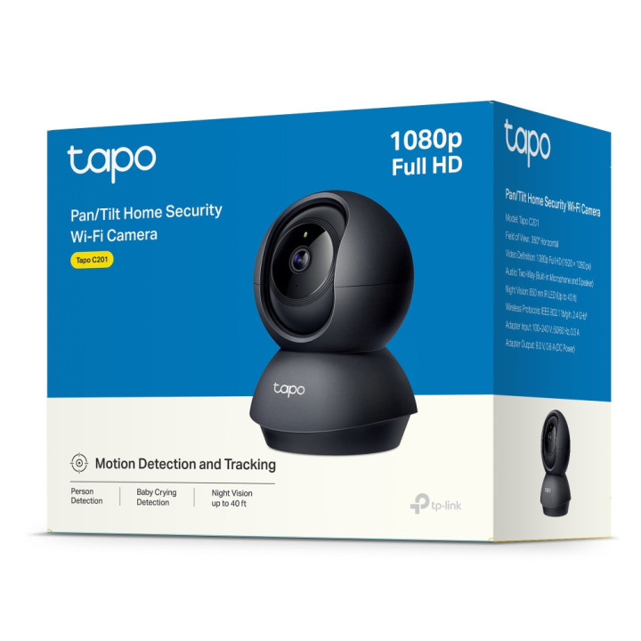 Wi-Fi Pan/Tilt камера за наблюдение TP-Link Tapo C201 - 7