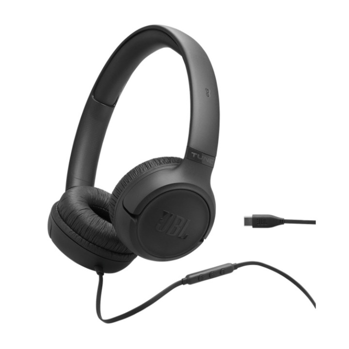 Слушалки JBL TUNE 530C, USB-C, Вградена микрофон, 20Hz-40kHz - JBLT530CBLK - 1