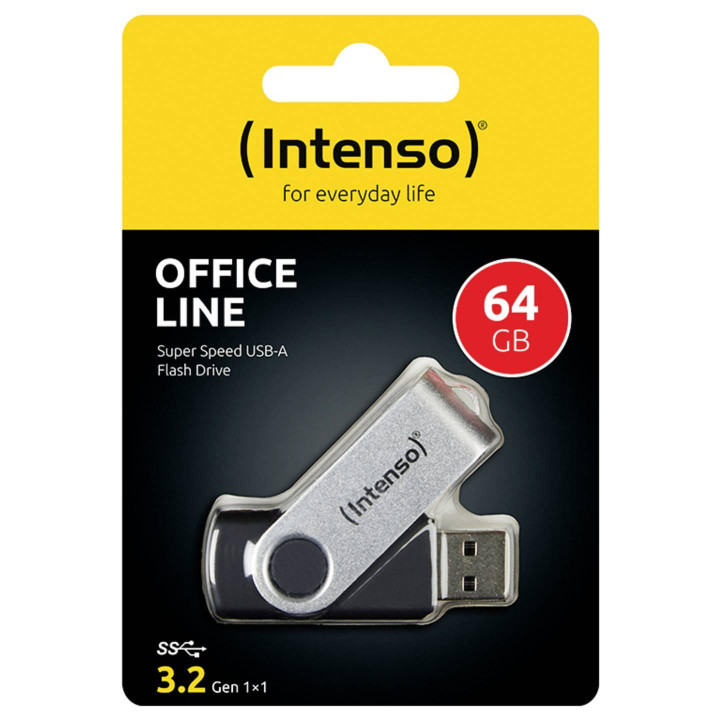 USB флаш памет Intenso Office Line, 64GB USB 3.1 Gen 1 - INTENSO-USB-OFFL-64GB - 2