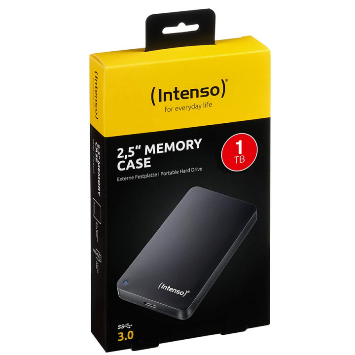 Външен хард диск Intenso, 1TB USB 3.0 2.5" - INTENSO-HDD-1TB-EX-BK - 2