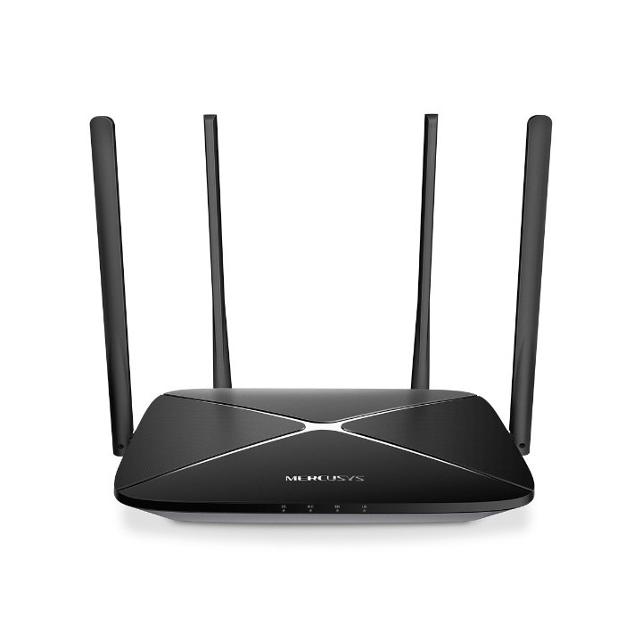 Безжичен рутер Mercusys AC12G, двубандов, 1267 Mbps, 4× антени, 2.5 Gbps WAN - 1