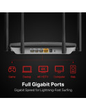 Безжичен рутер Mercusys AC12G, двубандов, 1267 Mbps, 4× антени, 2.5 Gbps WAN - 2