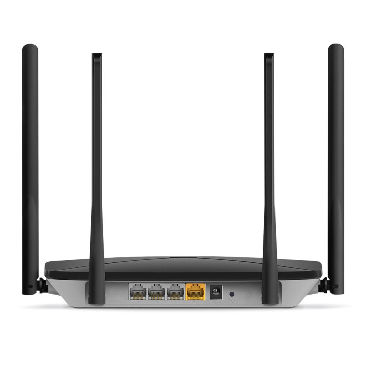 Безжичен рутер Mercusys AC12G, двубандов, 1267 Mbps, 4× антени, 2.5 Gbps WAN - 11