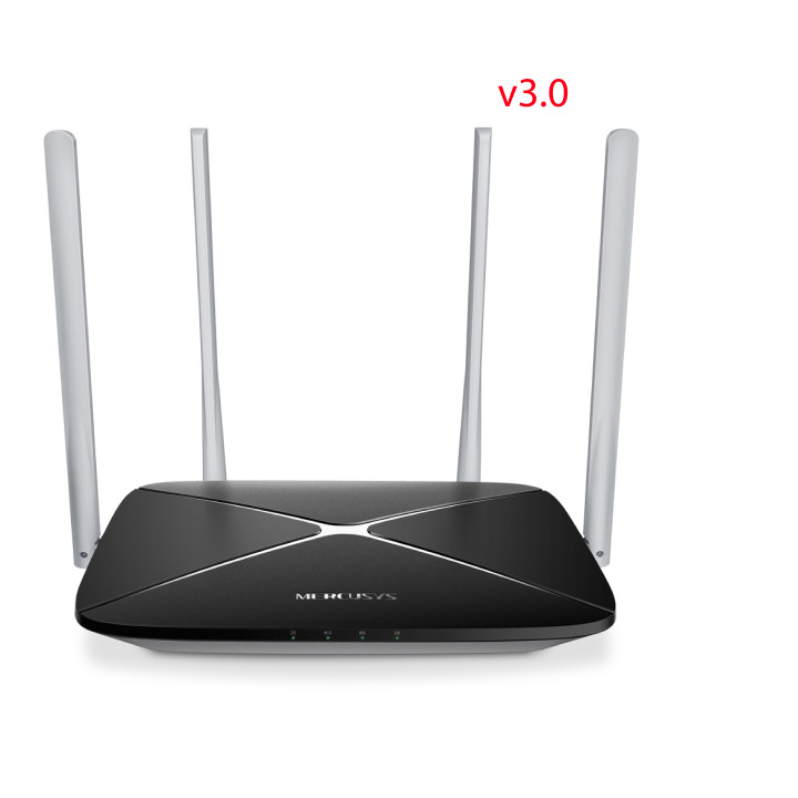 Безжичен рутер Mercusys AC12 AC1200, двулентов - 1