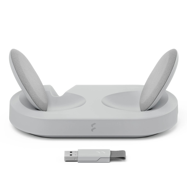 Bluetooth/Безжична геймърска слушалка Fractal Design Scape Light, Bluetooth 5.3/USB-A донгъл/USB-C кабел, с микрофон и шумоподти