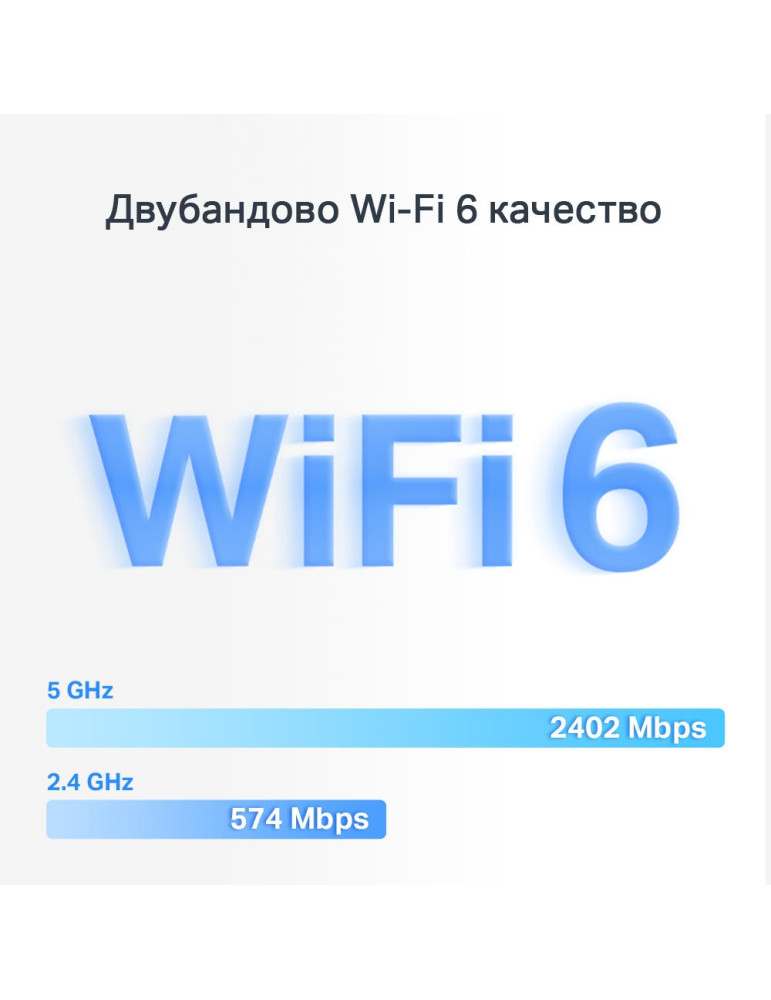 Безжична Wi-Fi Mesh система Mercusys Halo H80X 2-pack, AX3000, Wi-Fi 6 (IEEE 802.11ax/ac/n/a) - 3