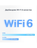 Безжична Wi-Fi Mesh система Mercusys Halo H80X 2-pack, AX3000, Wi-Fi 6 (IEEE 802.11ax/ac/n/a) - 3