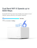 Безжична Wi-Fi 6 Mesh система Mercusys Halo H90X (2-pack), AX6000 - 3