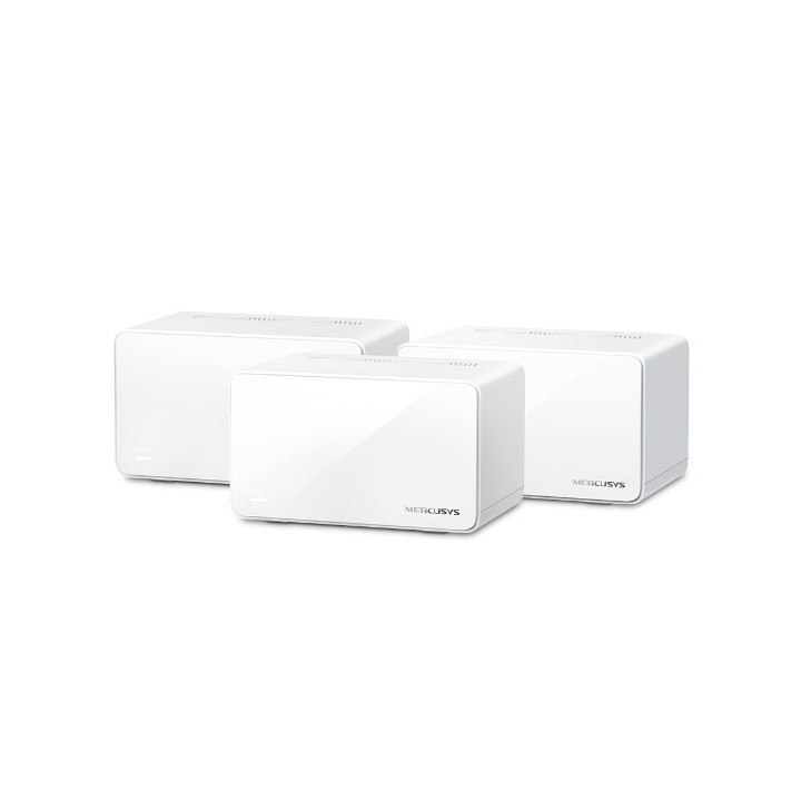 Безжична Wi-Fi 6 Mesh система Mercusys Halo H90X, AX6000, 2.4GHz 1148Mbps + 5GHz, 3-pack - 1