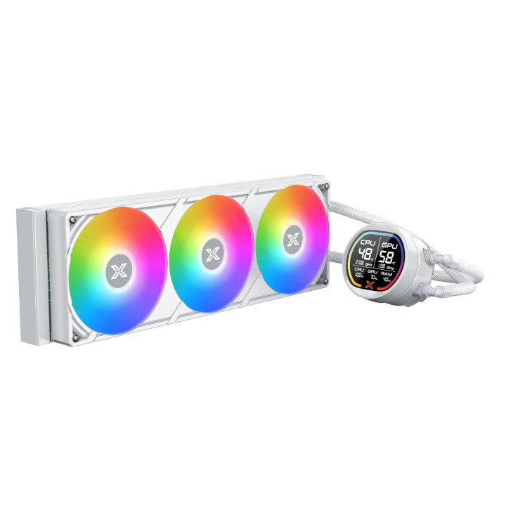 Водно охлаждане за процесор Xigmatek LK Pro 360 Digital Arctic, 360mm, 2.7" LCD дисплей - EN47411 - 3