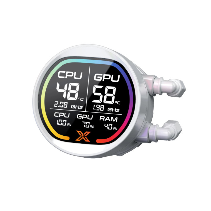 Водно охлаждане за процесор Xigmatek LK Pro 360 Digital Arctic, 360mm, 2.7" LCD дисплей - EN47411 - 4