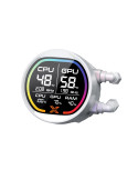 Водно охлаждане за процесор Xigmatek LK Pro 360 Digital Arctic, 360mm, 2.7" LCD дисплей - EN47411 - 4