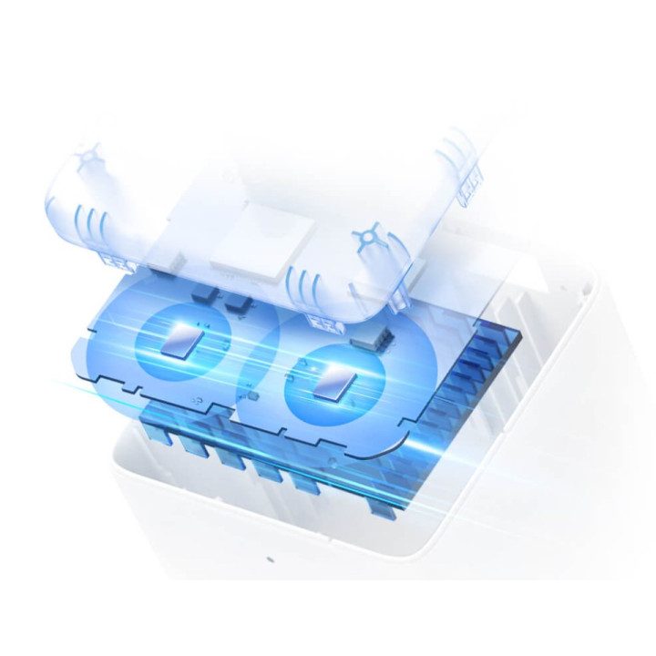 Безжична Wi-Fi Mesh система Mercusys Halo H50G (3-pack), AC1900, 2.4GHz/5GHz, 3× Gigabit LAN порта - 6