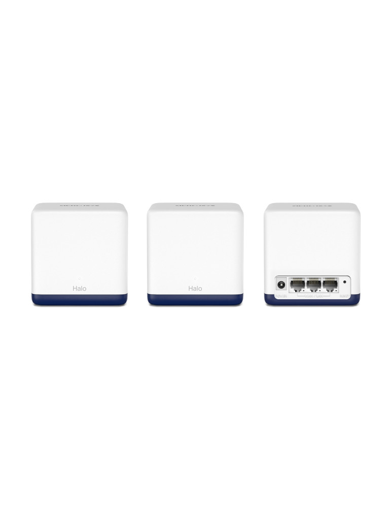 Безжична Wi-Fi Mesh система Mercusys Halo H50G (3-pack), AC1900, 2.4GHz/5GHz, 3× Gigabit LAN порта - 11