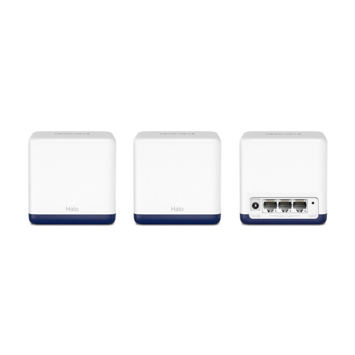 Безжична Wi-Fi Mesh система Mercusys Halo H50G (3-pack), AC1900, 2.4GHz/5GHz, 3× Gigabit LAN порта - 11