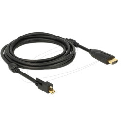 Кабел DeLock mini DisplayPort 1.2 към HDMI, 3м, активен 4K - DELOCK-83731 - 1