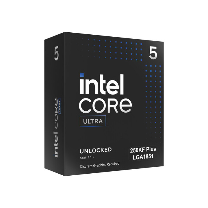 Процесор Intel Core Ultra 5 250KF Plus, 18 ядра, 5.30 GHz, 30MB Cache, LGA1851, 125W - BX80768250KF - 1