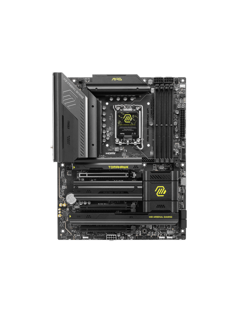 Дънна платка MSI MAG Z890 TOMAHAWK WIFI, LGA1851, 4x DDR5, 4x SATA3, 4x M.2, WiFi 7 - 911-7E32-003 - 2