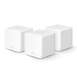 Безжична Wi-Fi 6 Mesh система Mercusys Halo H60X (3-pack), AX1500, 2× Gigabit LAN, вътрешни антени - 1