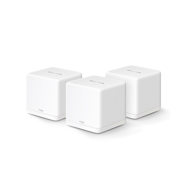 Безжична Wi-Fi 6 Mesh система Mercusys Halo H60X (3-pack), AX1500, 2× Gigabit LAN, вътрешни антени - 1