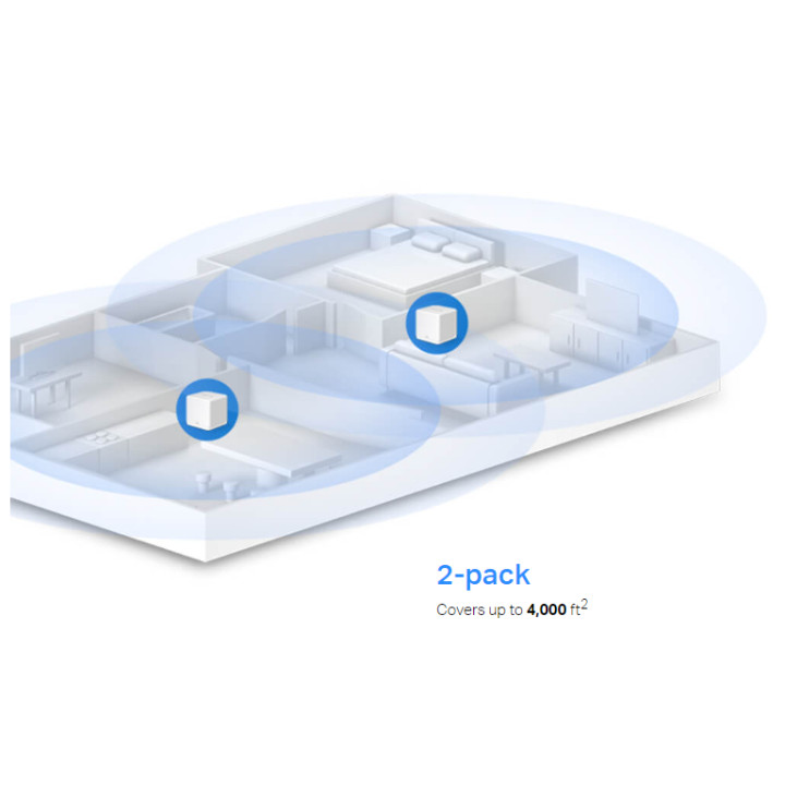 Безжична Wi-Fi 6 Mesh система Mercusys Halo H60X (3-pack), AX1500, 2× Gigabit LAN, вътрешни антени - 6