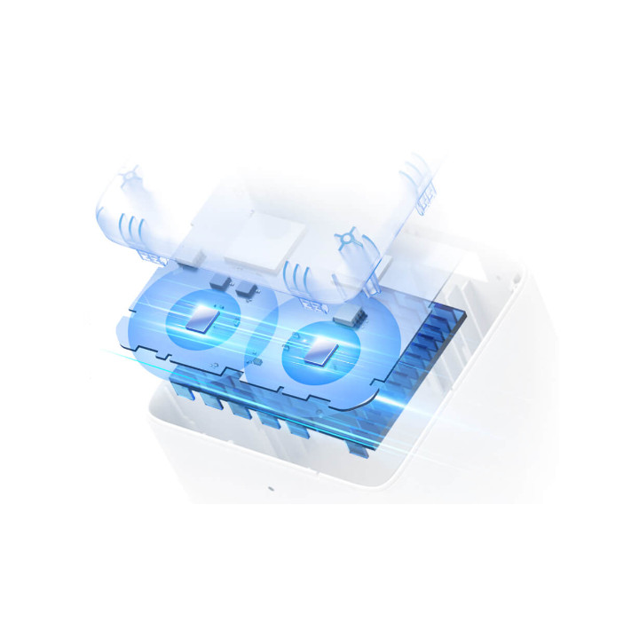 Безжична Wi-Fi 6 Mesh система Mercusys Halo H60X (3-pack), AX1500, 2× Gigabit LAN, вътрешни антени - 8