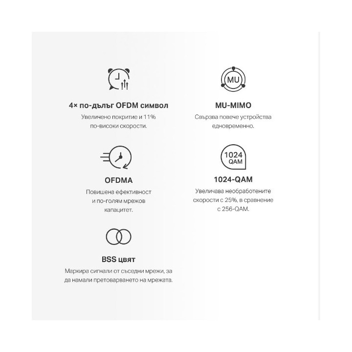 Безжична Wi-Fi 6 Mesh система Mercusys Halo H70X(2-pack), AX1800 - 5