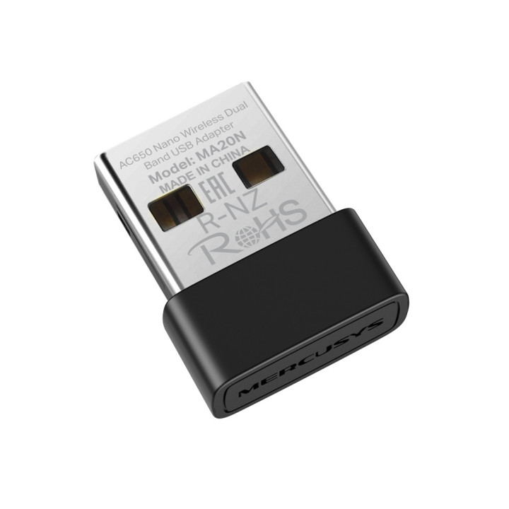 Безжичен адаптер Mercusys MA20N, AC650 - 2