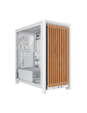 Кутия за компютър Corsair Frame 4000D Airflow, Mid-Tower, White/Oak - CC-9011341-WW - 1