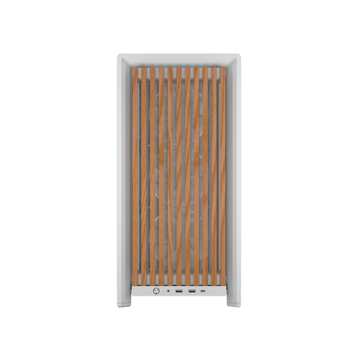 Кутия за компютър Corsair Frame 4000D Airflow, Mid-Tower, White/Oak - CC-9011341-WW - 2