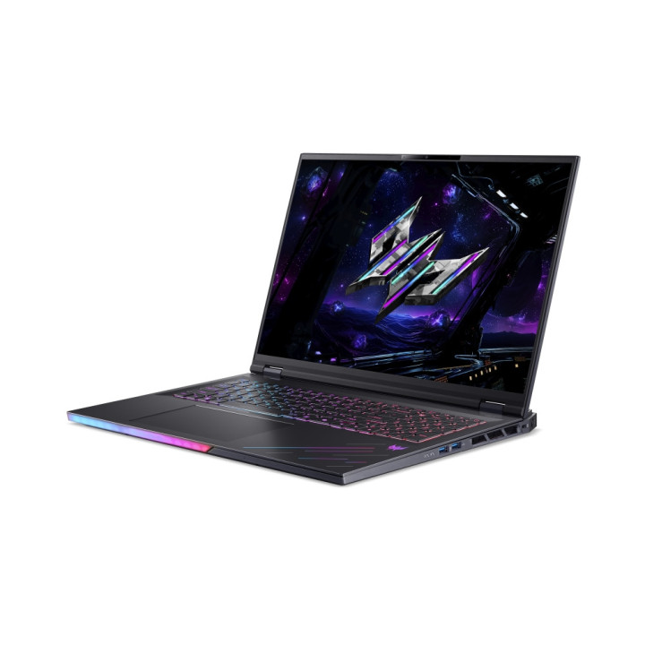 Лаптоп Acer Predator Helios 18 PH18-I71-93T3, 18" WQXGA IPS 250Hz, Intel Core Ultra 9 290HX Plus, RTX 5080 16GB, 64GB DDR5, 2TB 