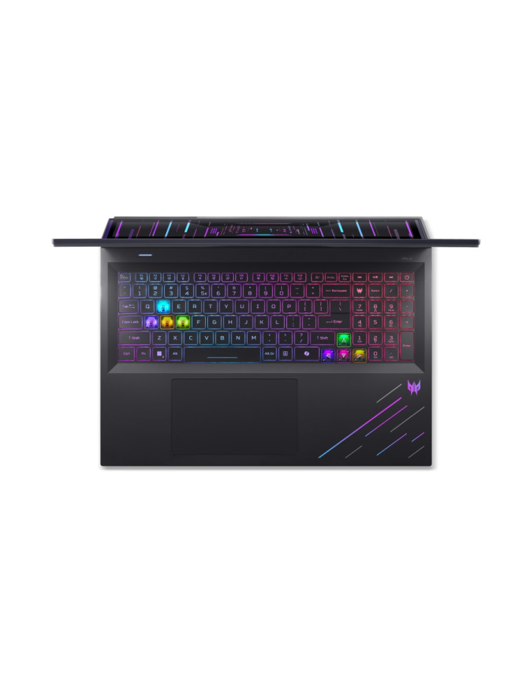 Лаптоп Acer Predator Helios 18 PH18-I71-93T3, 18" WQXGA IPS 250Hz, Intel Core Ultra 9 290HX Plus, RTX 5080 16GB, 64GB DDR5, 2TB 