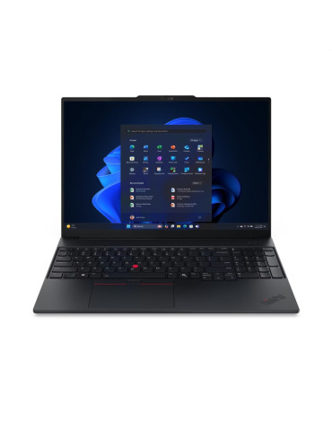 Лаптоп Lenovo ThinkPad E16 G3, 16" WUXGA IPS, Intel Core Ultra 7 255H, 32GB DDR5-5600, 1TB SSD, Windows 11 Pro - 21SR0043RI - 1