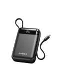 Външна батерия CANYON OnPower 204, 20000mAh, 22.5W бързо зареждане, вградени USB-C/Lightning кабели - CNS-CPB204B - 1